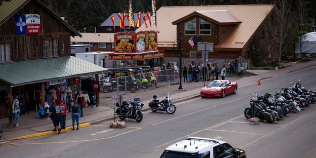 New Mexico State Police patrol Main Street