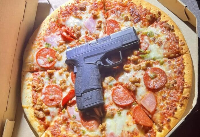 gun on pizza feat